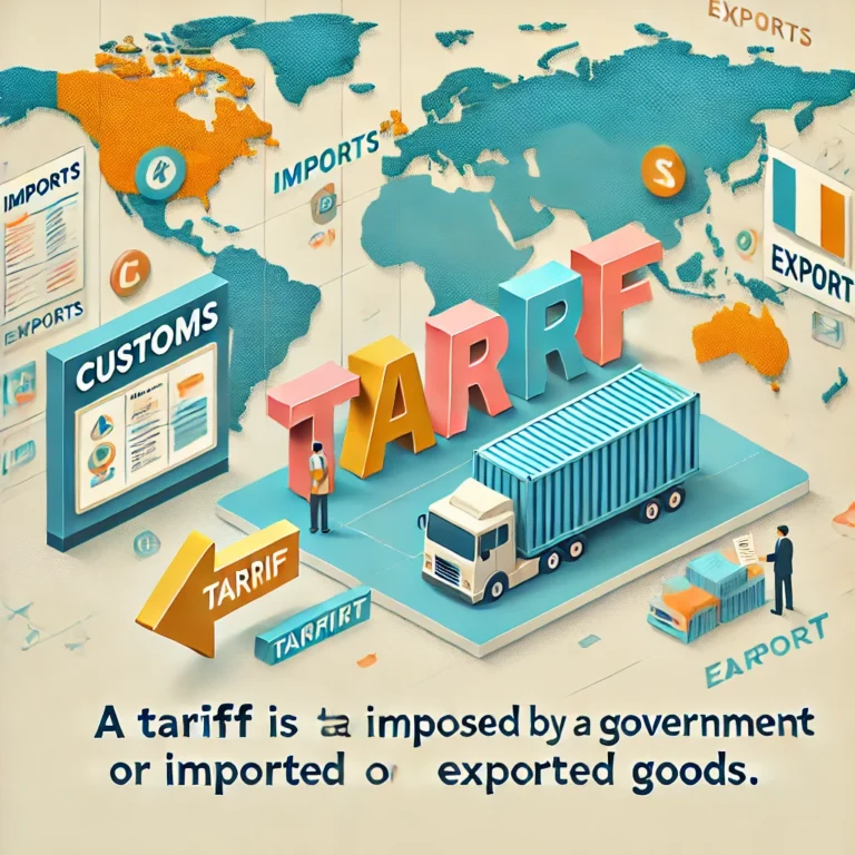 A tariffs is imposed by government for import and export